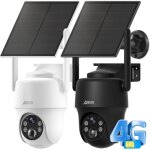 Anran cam�ra de surveillance solaire ext�rieur 3g / 4g lte, carte sim et sd 32gb, vision nocturne couleur, ...