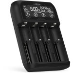 Ansmann lithium 4 chargeur de piles rondes lifepo, li - ion, nicd, nimh 10340, 10350, 10440, 10500, 10350, ...