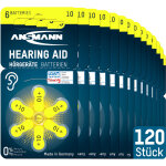 Ansmann piles pour appareils auditifs 10 1, 4 v (120 pi�ces)
