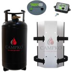 Pack campko bouteille gpl campko 36 l + support mural afficheur et jauge camping car