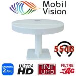 Antenne hd omnidirectionnelle - omnivision - hd4k - sensibilit� 55db - ultra hd - camping car