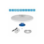 Antenne omni vhf uhf fm extérieur t4 hd 40db 5 / 12v blanc + amplificateur tv 12 / 24v + câble coax 10m ... Antenne omni vhf uhf fm extérieur t4 hd 40db 5 / 12v blanc + amplificateur tv 12 / 24v + câble coax 10m ...