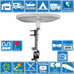 M - e - antenne tnt tv hd amplifiée numérique omnidirectionnelle travelair - ii - gain haut 32db pour ... M - e - antenne tnt tv hd amplifiée numérique omnidirectionnelle travelair - ii - gain haut 32db pour ...