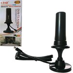 Antenne tv dvb - t2 46 dbi portable pour voiture camping - car suv avec aimant pour ext�rieur