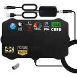 Antenne tv int�rieur puissante avec amplificateur antenne tnt num�rique hdtv, uhf / vhf int�rieur puissante ...