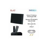 Me - antenne tv tnt intrieure tactile hd vhf uhf, gain 45db elap + rcepteur tnt hd dvb - t2 sedea snt ...