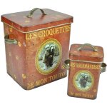 Antic line cr�ations - bo�tes � croquettes mon toutou (lot de 2)