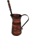 Antic line crations - broc avec brosse wc mtal rouille