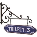 Panneau avec patre vintage toilettes