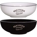 Antic line crations - ensemble 2 saladiers noir blanc 26cm