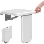 Aorsher - siege de douche mural rabattable, tabouret de douche pliable mural