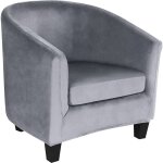 Velours housse de fauteuil club cabriolet ensemble de 2 pices avec housse de coussin, housse pour fauteuil ...
