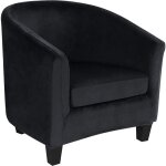 Velours housse de fauteuil club cabriolet ensemble de 2 pices avec housse de coussin, housse pour fauteuil ...