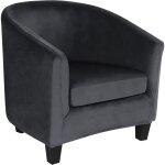 Velours housse de fauteuil club cabriolet ensemble de 2 pices avec housse de coussin, housse pour fauteuil ...