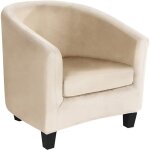Velours housse de fauteuil club cabriolet ensemble de 2 pices avec housse de coussin, housse pour fauteuil ...