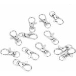 12 pices anneaux de pied d'oiseaux de compagnie cage porte boucle serrure griffe dclencheur mousqueton ...