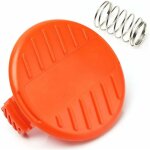 2 pièces couvercle de capuchon de bobine + pièces de rechange à ressort pour black + decker stc1815 gl4525 ... 2 pièces couvercle de capuchon de bobine + pièces de rechange à ressort pour black + decker stc1815 gl4525 ...