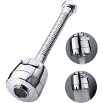 Aougo - 360 degr�s a�rateur de robinet pivotant t�te de robinet de cuisine 2 modes r�glable douche t�te ...