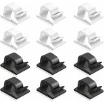 60 pcs clips de cble adhsif, plastique organisateurs de cordon de cble clip de gestion de stockage ...