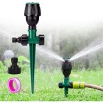 Aougo - arroseur de jardin, arroseur pour pelouse circulaire automatique arrosage syst�me irrigation ...