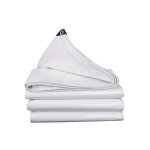 Aougo - bche impermable et durable, , bche pvc, bche impermable blanche avec ?illets 2x3m bche ...