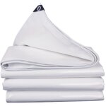 Aougo - b�che imperm�able et durable, , b�che pvc, b�che imperm�able blanche avec ?illets 2x3m b�che ...