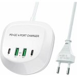 Chargeur usb c rapide, jie xing cun station de charge usb pd qc 3. 0  charge rapide prise usb 4 ports ...