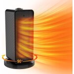 Aougo - chauffage d'appoint 1200w, radiateur electrique ceramique, chauffage electrique 2 modes de chauffage, ...