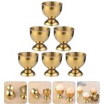 Aougo - coquetiers � ?uf durs golden ice cream dessert container table decor pour la f�te de mariage ...