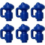 Embouts de protection bouchons de trampoline 6 pi�ces capuchons de poteau pour les piquets de filet du ...