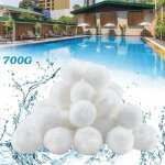 Aougo - filtre balls 700 g remplace 25 kg de sable filtrant, balles filtrantes pour piscine, pompe de ...