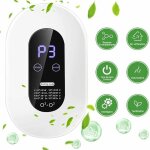 Gnrateur d'ozone, mini machine  ozone avec 4 modes cran tactile suspendu, purificateur d'air portable ...