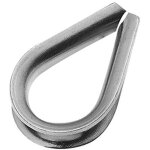 Aougo - industrial cosse coeur m5 protege cable acier galvanis� diam�tre cable acier 5mm pack 25 fixation ...