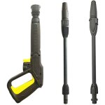 Aougo - pistolet d�clencheur haute pression et 2 lance de jet, 150 bar 2200 psi pi�ces de rechange pour ...