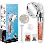 Pommeau douche, pommeau douche anti calcaire conomiseur d'eau haute pression filtre  trois niveaux ...