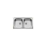 Apell - evier inox encastrable 2 bacs 86 cm