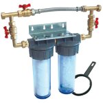 Apic - dualosuper 2 : filtre anti - impuret�s et anti - tartre avec by - pass