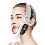 Appareil de levage du visage led photon therapy facial minceur vibration masseur en forme de v blanc