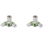 Applique murale m�tallique � sertir double femelle pour tubes multicouche - 16x2 - 1 / 2 - h35 - vendus ...