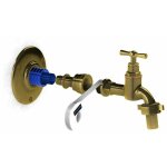 Anquier - applique robinet / jardin laiton per � glissement femelle �16 - 1 / 2'