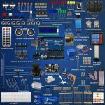 Apprentissage starter kit pour arduino uno r3 lcd1602 traitement servo