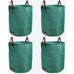 Lot de 4 sac � d�chets de jardin 500l sac de jardin, �tanche heavy duty grande sacs avec 3 poign�es, ...