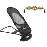 Chaise d'�quilibre r�glable de taille de maille de b�b� noir 88 40 51. 5cm - aqrau