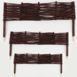 Aquagart - 7 bordures de lit en saule 10x50cm i bordure de lit / cl�ture en saule pour bordure de lit ...