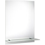 Aqualine - accessoires - miroir 60x80 cm, y compris les charnires, avec trous pour tagre 22430
