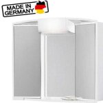 Aqualine - armoire de toilette �clair�e angy 59x50x15cm 40w blanche / livraison 48h