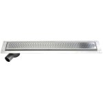 Aqualine - canniveaux - caniveau de douche avec grille 86x14x9 cm, inox 2705 - 90 Aqualine - canniveaux - caniveau de douche avec grille 86x14x9 cm, inox 2705 - 90