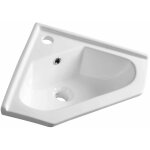 Lave - mains d'angle c�ramique 41x18 cm avec trop - plein et trou pour robinet ? blanc ? 160140 ? aqualine ...