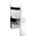 Aqualine - daphne - mitigeur de douche pour montage encastr�, 2 sorties, chrom� dh942