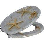 Aqualine - funny - abattant de toilette avec impression d'toile de mer hy1185